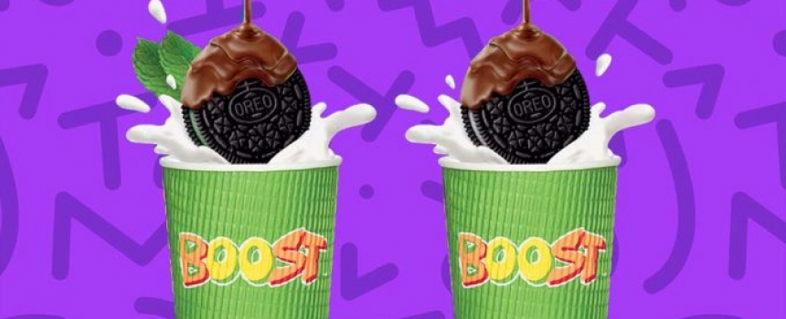 Boost Juice now makes OREO Cadbury Coated Cookie Smoothies